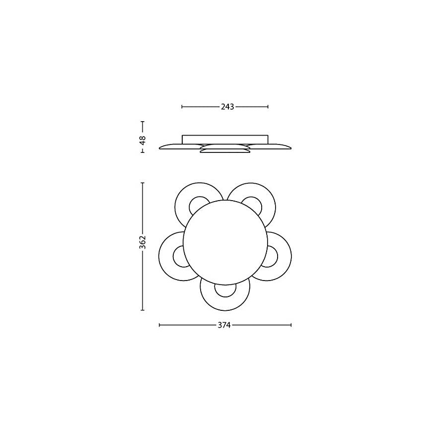 Philips 40970/48/16 - Plafonnier LED VAGA 6xHighPower LED/2,5W/230V