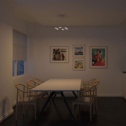 Philips 40972/48/16 - Lampadario LED MYLIVING VAGA 6xLED/2,5W/230V
