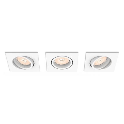 Philips - ENSEMBLE de 3 spots encastrés 1xGU10/5,5W/230V