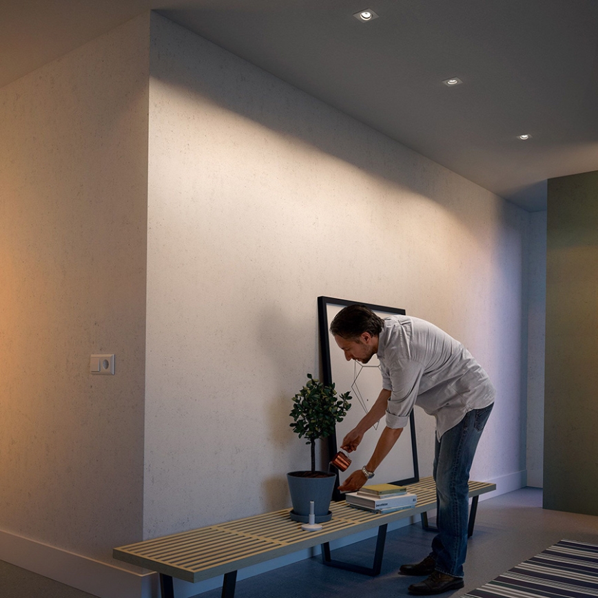 Philips - ENSEMBLE de 3 spots encastrés 1xGU10/5,5W/230V