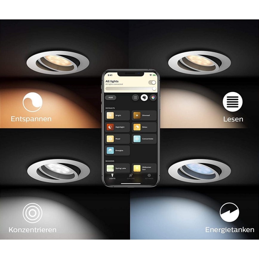 Philips - Spot à intensité variable LED Hue 1xGU10/5W/230V