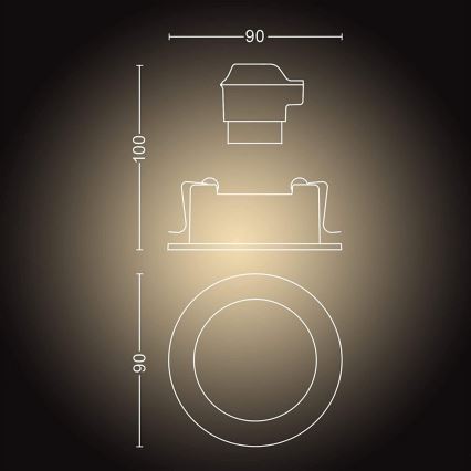 Philips - Spot à intensité variable LED Hue 1xGU10/5W/230V