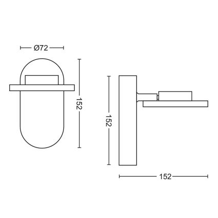 Philips - Faretto LED dimmerabile LED/4,5W/230V