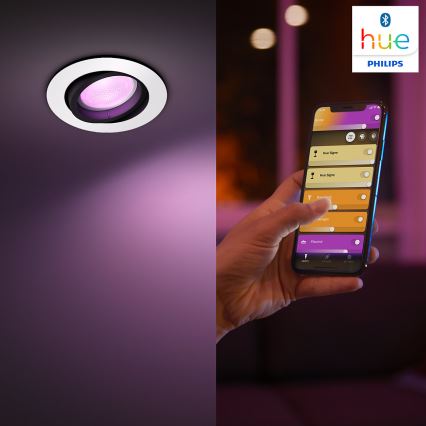 Philips 50451/31/P7 - Lampada a plafone LED RGB CENTURA 1xGU10/5,7W/230V24V