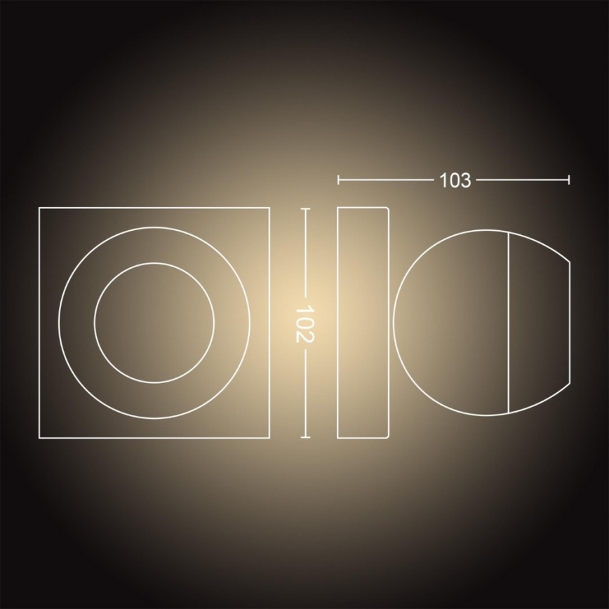 Philips - Spot à intensité variable LED Hue BUCKRAM 1xGU10/5W/230V