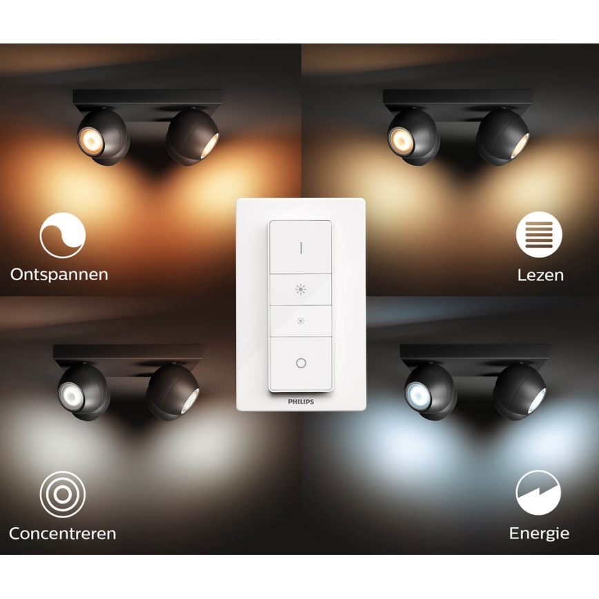 Philips - Spot à intensité variable LED Hue BUCKRAM 4xGU10/5W/230V