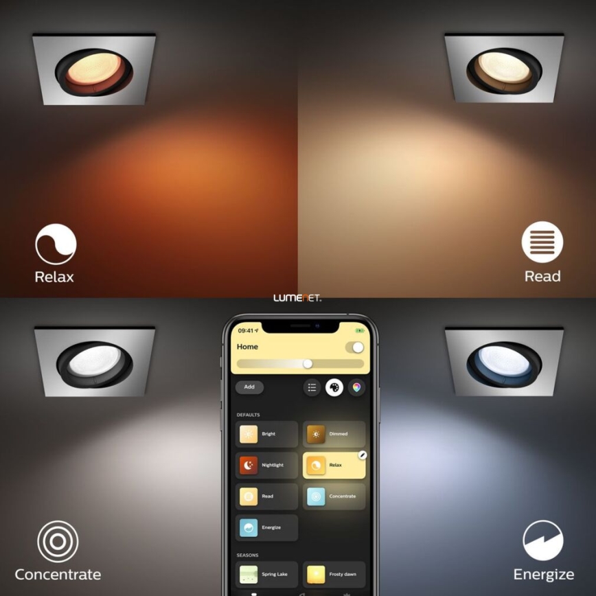 Philips 50551/48/P7 - Lampada a plafone LED RGB HUE CENTURA 1xGU10/5,7W/230/24