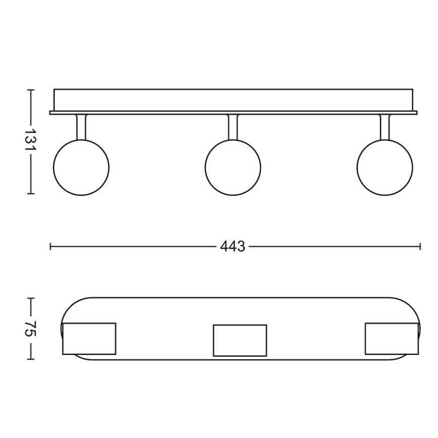 Philips - Faretto LED dimmerabile 3xLED/4,5W/230V