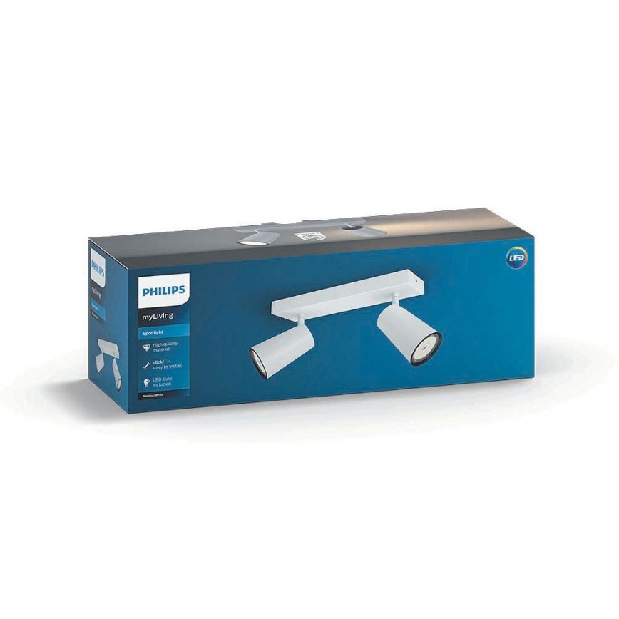 Philips - Faretto LED 2xGU10/5,5W/230V