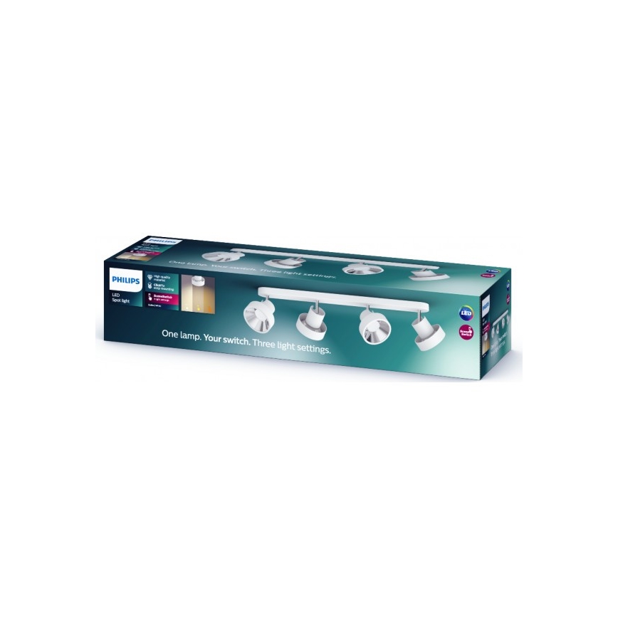 Philips 50604/31/P0 - Luce Spot a LED BUKKO 4xLED/4,3W/230V