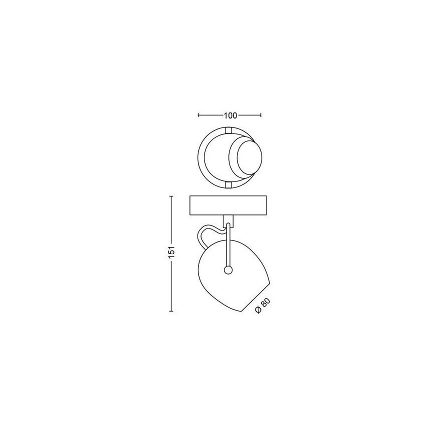 Philips 50611/31/P0 - Faretto LED RIVANO LED/4,3W/230V