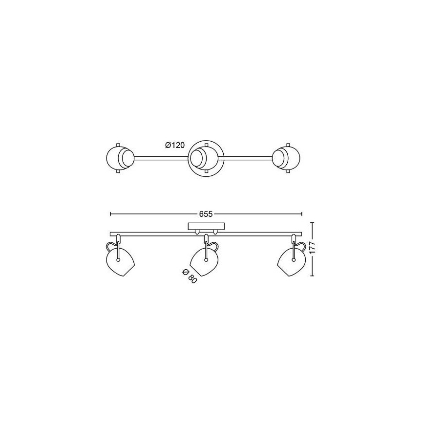 Philips - Luce Spot a LED 3xLED/4,5W/230V
