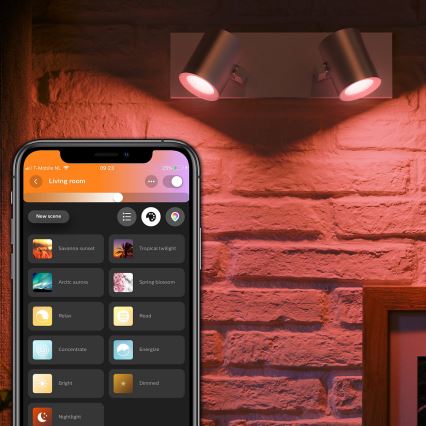 Philips 50622/48/P7 - Luce Spot a LED HUE ARGENA 2xGU10/5,7W/230V