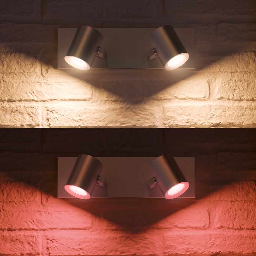 Philips 50622/48/P7 - Luce Spot a LED HUE ARGENA 2xGU10/5,7W/230V