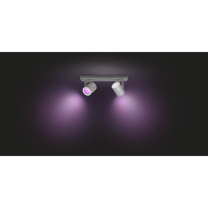 Philips 50622/48/P7 - Luce Spot a LED HUE ARGENA 2xGU10/5,7W/230V