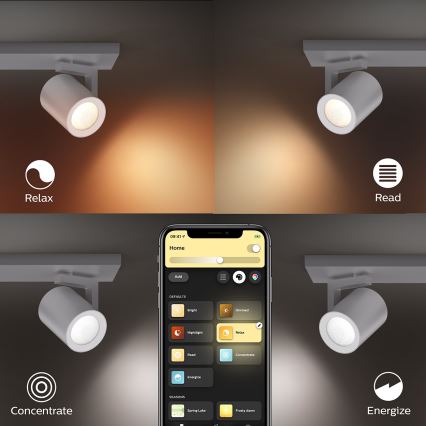 Philips 50624/48/P7 - Luce Spot a LED HUE ARGENA 4xGU10/5,7W/230V