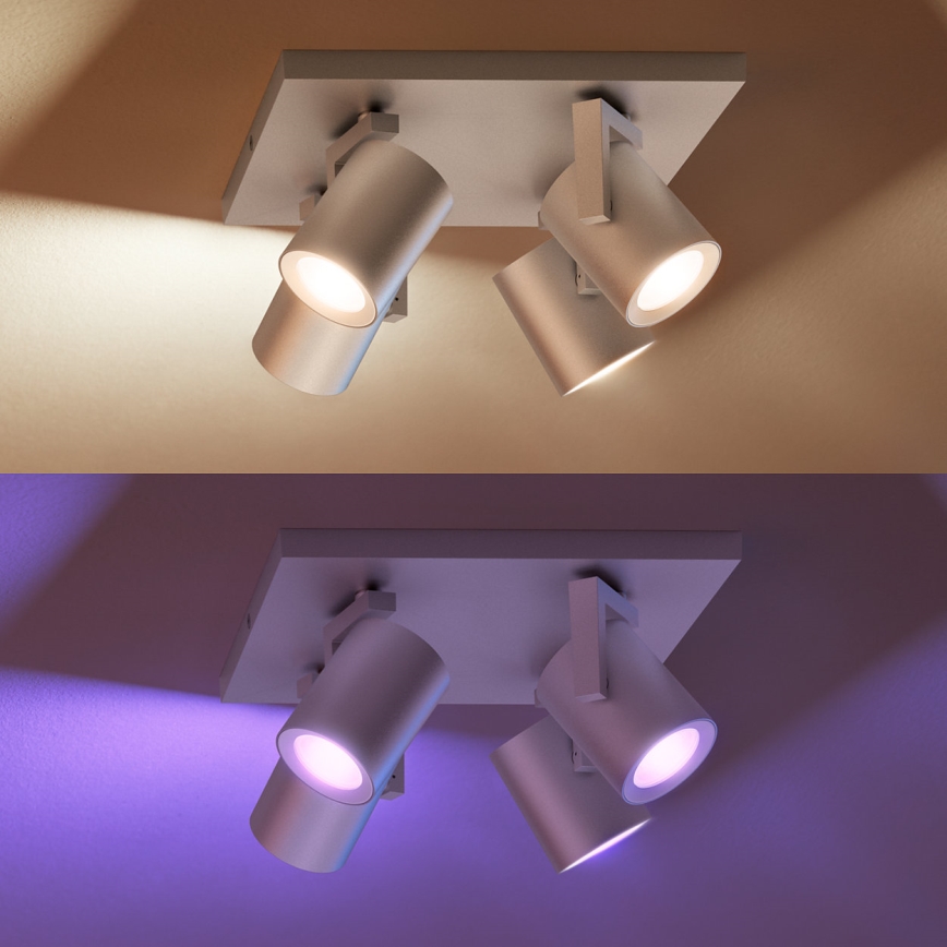 Philips 50624/48/P7 - Luce Spot a LED HUE ARGENA 4xGU10/5,7W/230V