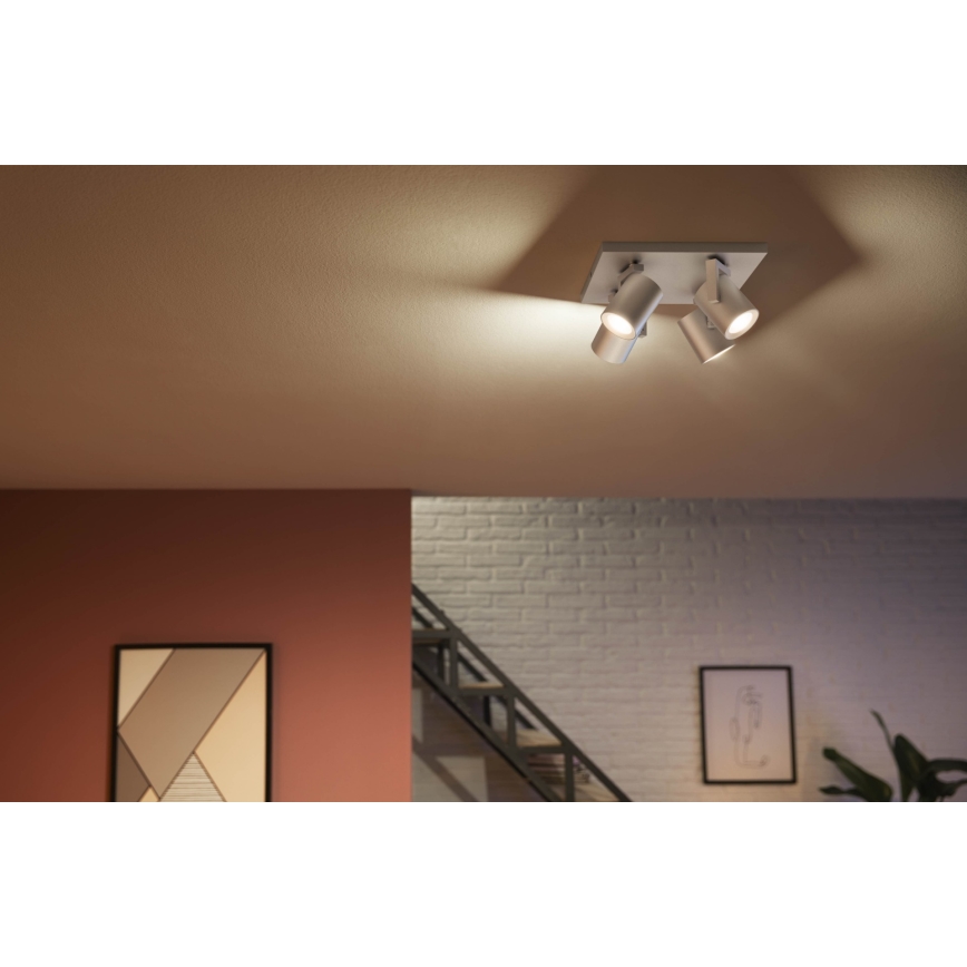 Philips 50624/48/P7 - Luce Spot a LED HUE ARGENA 4xGU10/5,7W/230V