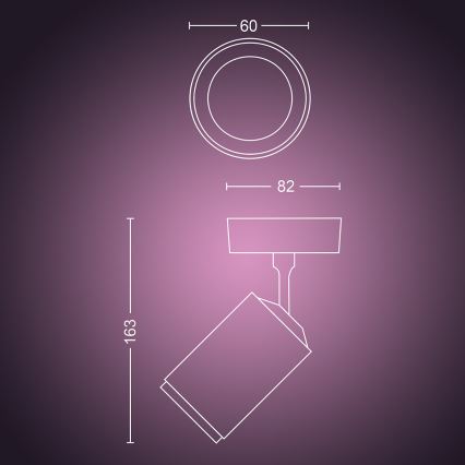 Philips 50631/31/P7 - Luce Spot a LED HUE FUGATO 1xGU10/5,7W/230V
