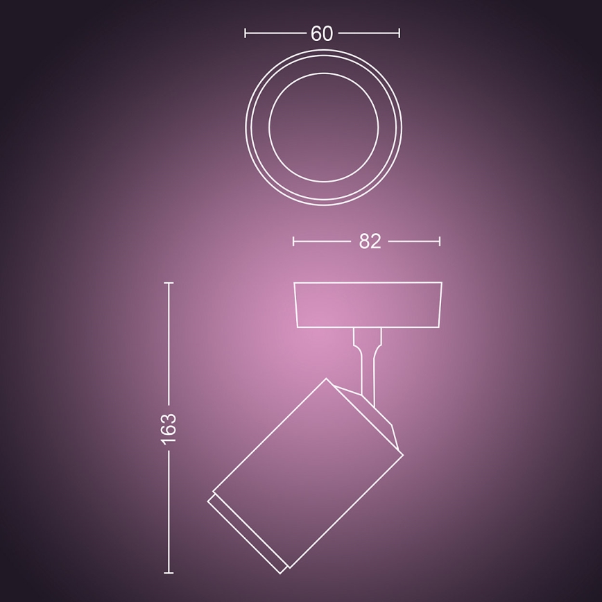 Philips 50631/31/P7 - Luce Spot a LED HUE FUGATO 1xGU10/5,7W/230V