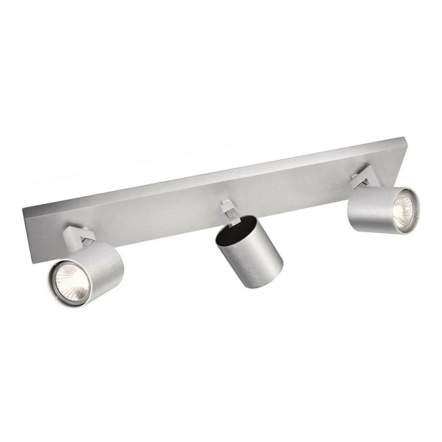 Philips - Faretto in cromo opaco 3xGU10/20W/230V