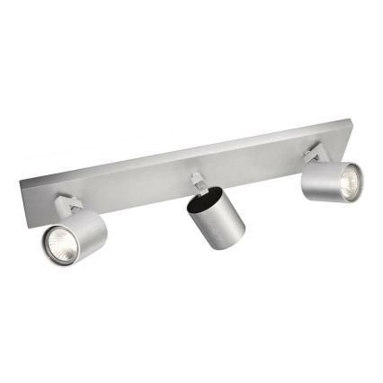 Philips - LED-Spot mattchrom 3xGU10/20W/230V