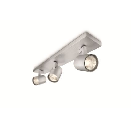 Philips - Spot LED RGBW dimmable 3xGU10/6W/230V chrome mat + télécommande
