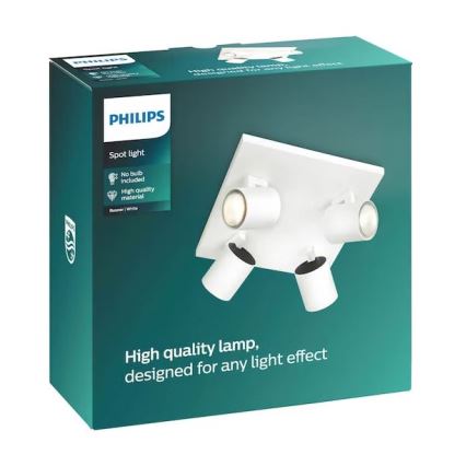 Philips - Spot RUNNER 4xGU10/20W/230V blanc