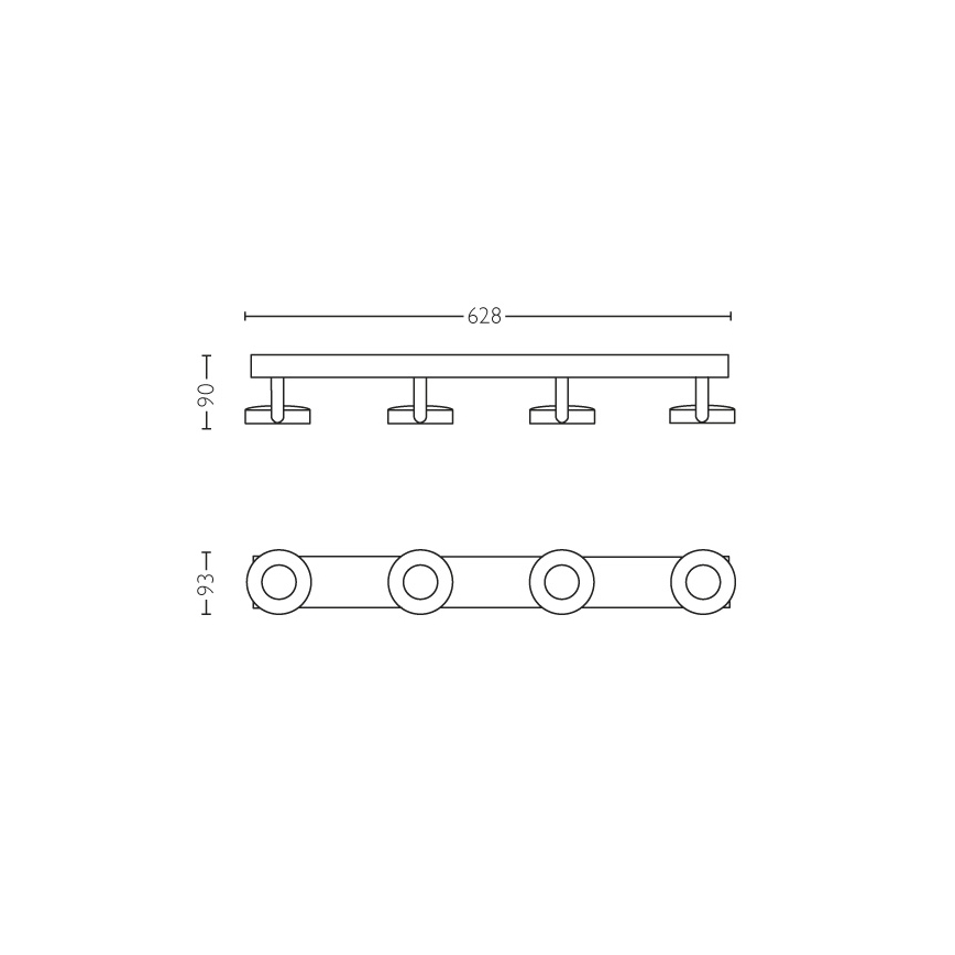Philips - Faretto dimmerabile 4xLED/4,5W