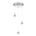 Philips 53223/11/16 - Suspension CYPRESS 3xLED/3W/230V