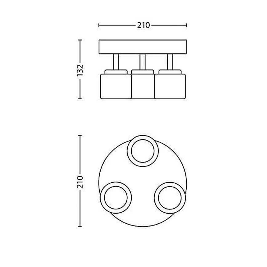 Philips - Faretto LED 3xLED/4W/230V