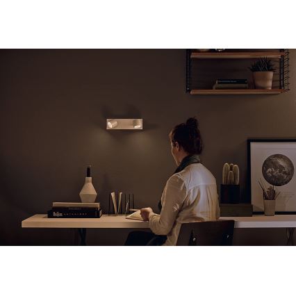 Philips 56242/31/P0 - Luce Spot a LED dimmerabile STAR 2xLED/4,5W/230V
