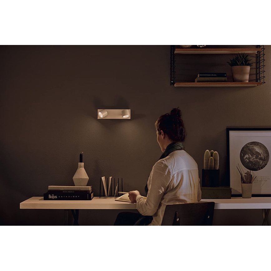 Philips 56242/31/P0 - Luce Spot a LED dimmerabile STAR 2xLED/4,5W/230V
