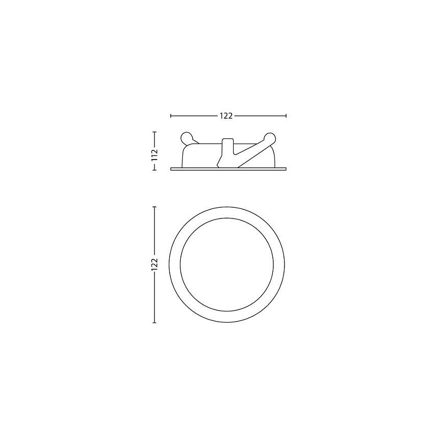 Philips - Lampada da incasso LED dimmerabile/4,5W/230V