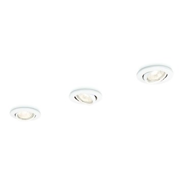 Philips 59243/31/E7 - SET 3x Lampada da incasso ENIF 1xGU10/50W/230V