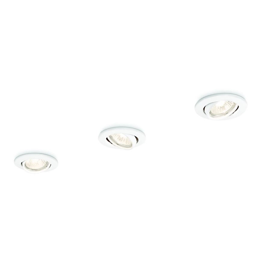 Philips 59243/31/E7 - SET 3x Lampada da incasso ENIF 1xGU10/50W/230V