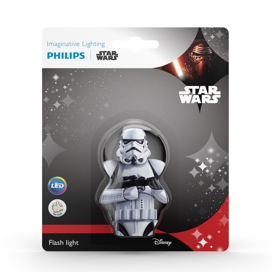 Philips 71767/97/16 - LED Torcia per bambini DISNEY STAR WARS 1xLED/0,3W/2xAAA