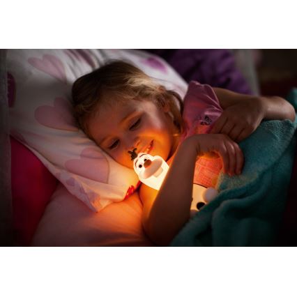 Philips 71768/08/16 - Lampada LED per bambini DISNEY FROZEN OLAF LED/0,3 W/2xAAA Pupazzo di neve