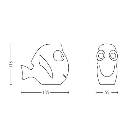 Philips 71768/90/16 - Piccola lampada per bambini LED/2xAAA