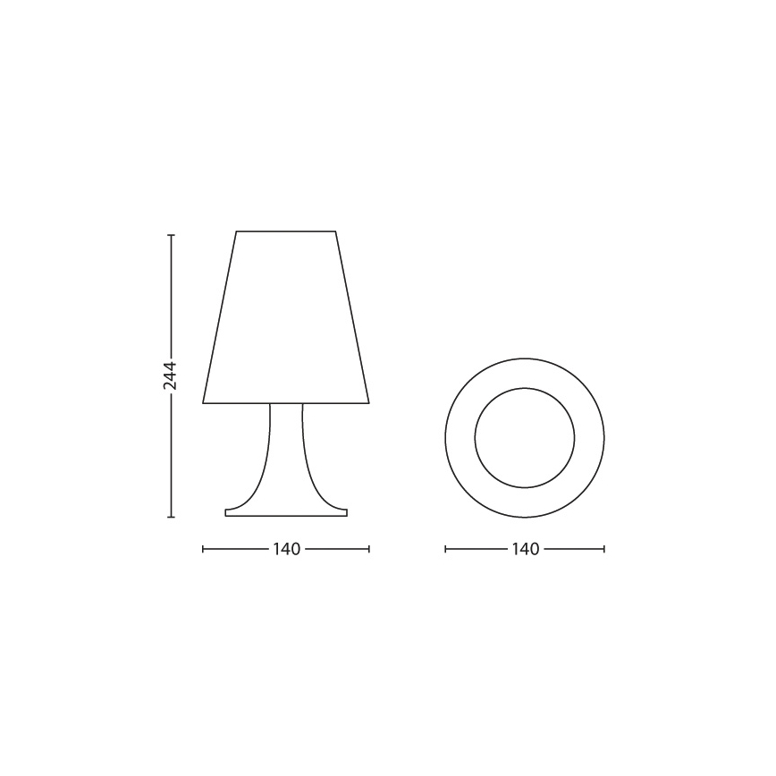 Philips - Lampada LED da tavolo per bambini 1xLED/2,3W/230V