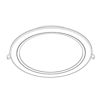 Philips - Plafonnier encastré LED/20W/230V