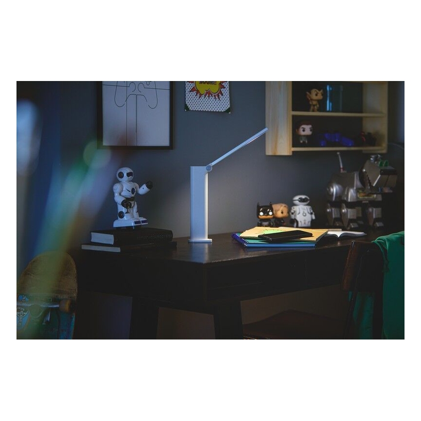 Philips - LED dimmbare Touch-Tischlampe AMBER LED/5W/5V 1800 mAh weiß