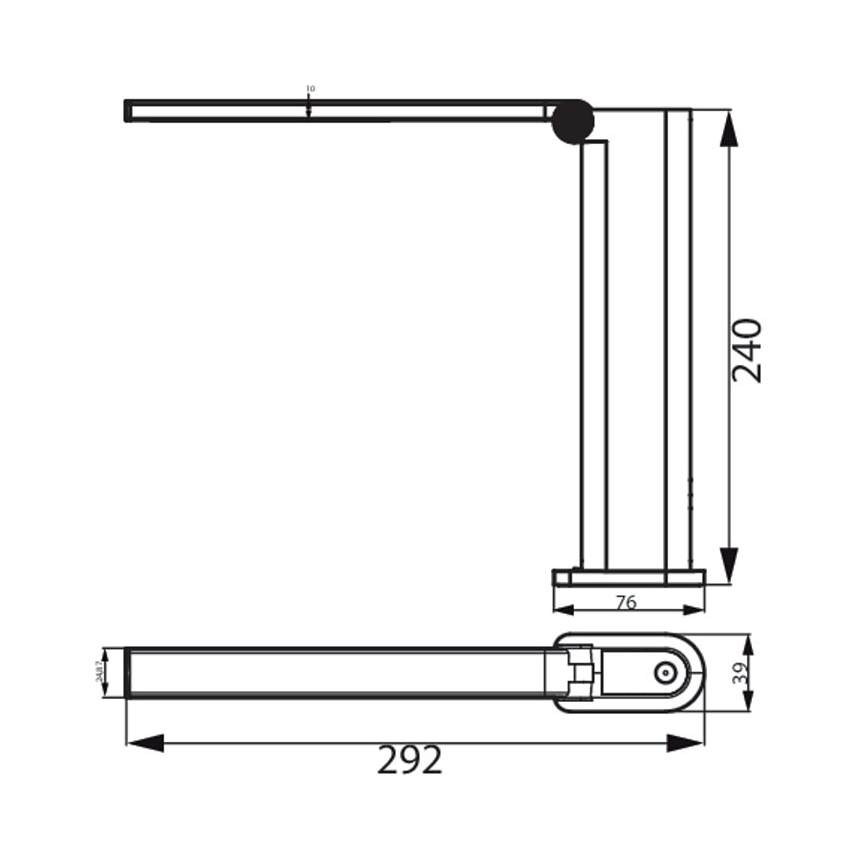 Philips - LED dimmbare Touch-Tischlampe AMBER LED/5W/5V 1800 mAh weiß