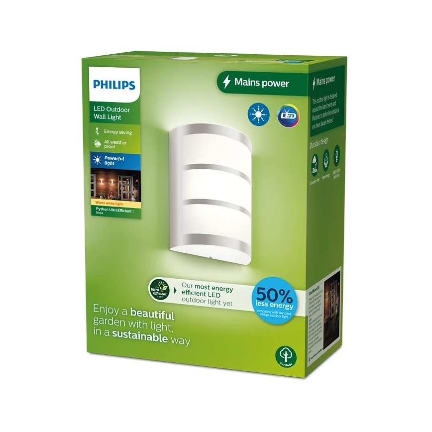 Philips - Applique a LED da esterno PYTHON LED/3,8W/230V IP44