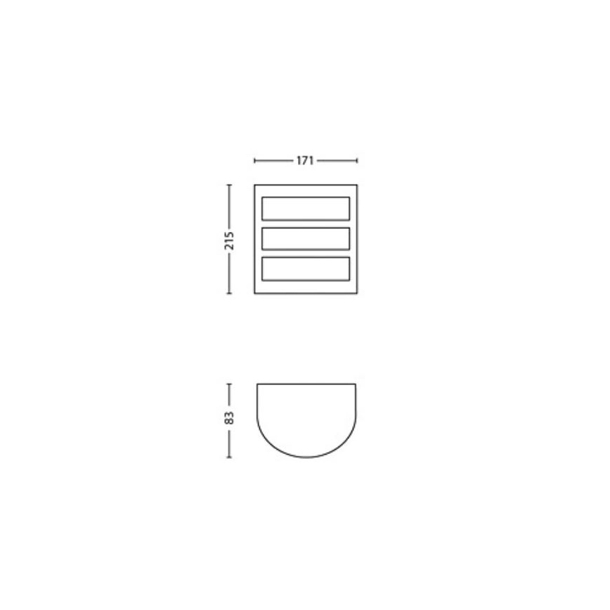 Philips - Applique a LED da esterno PYTHON LED/3,8W/230V IP44