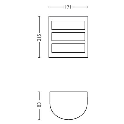 Philips - Applique a LED da esterno LED/6W/230V 2700K IP44