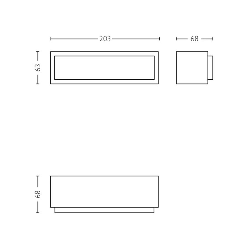 Philips - Applique a LED da esterno STRATOSPHERE LED/3,8W/230V 2700K IP44