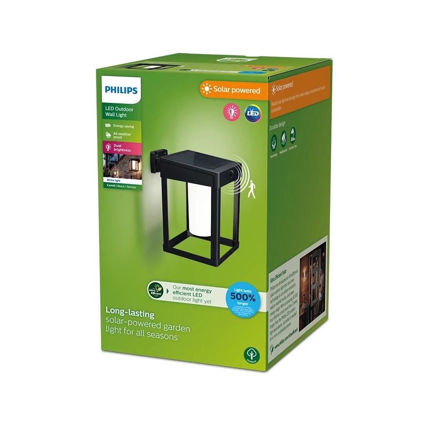 Philips - Applique a LED solare con sensore CAMILL LED/1,4W/3,7V IP44