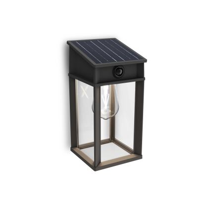 Philips - LED Applique solare con sensore di movimento e crepuscolare GERI LED/3,2W/3,7V 2600 mAh 4000K IP44