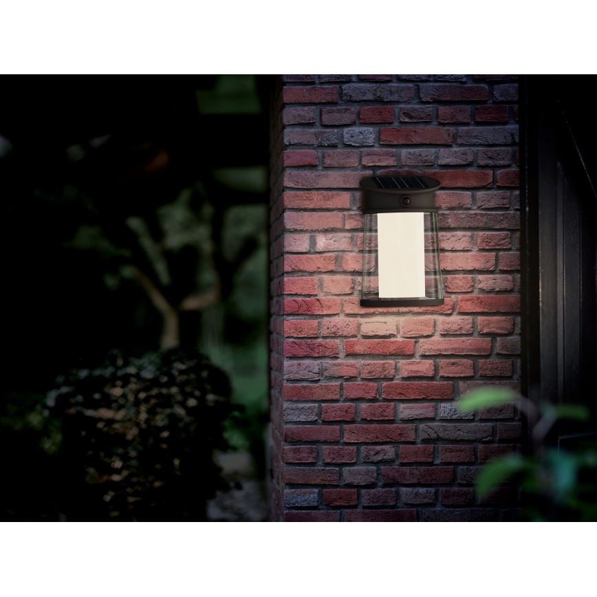 Philips - Applique a LED solare con sensore JUDA LED/3,2W/3,7V 4000K IP44